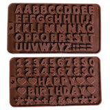 Silicone Chocolate Mold 26 Letter Number Chocolate Baking Tools