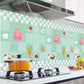 Waterproof Wall Oil Proof Wall Stickers Kitchen Decor