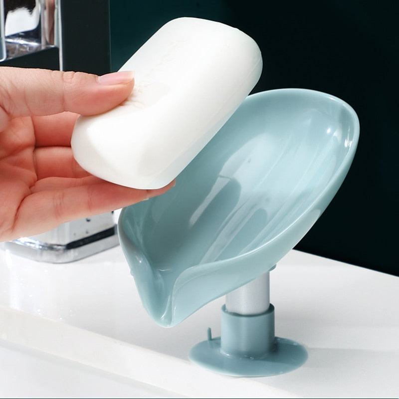 Leaf Shape Soap Box Drain Soap Holder Box