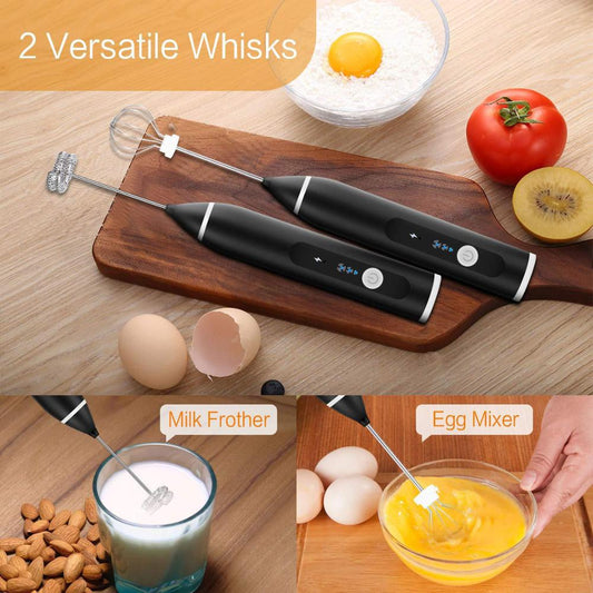 USB Electric Egg Whisk Automatic Handhold Foam Coffee Maker