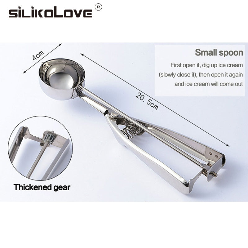 Ice Cream Scoop Stainless Steel Cookie Dough Scooper