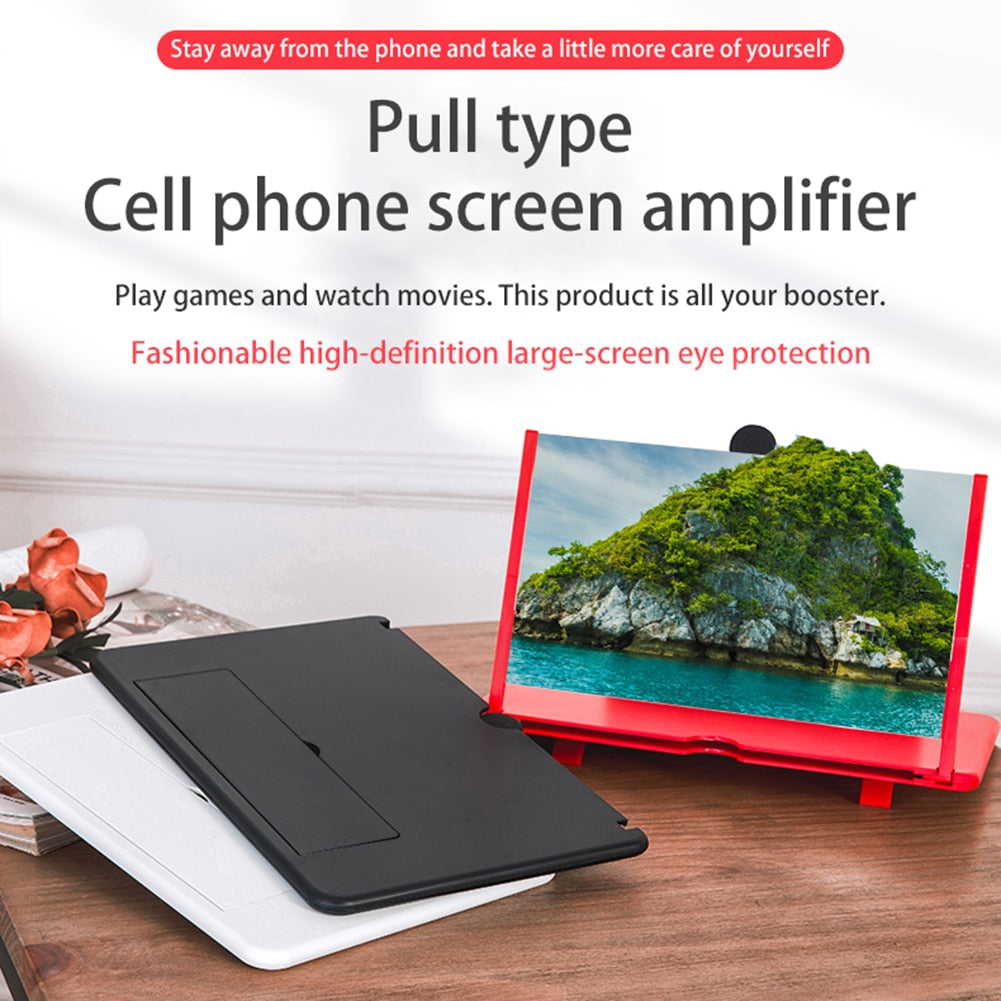 3D Screen Amplifier Mobile Phone Screen Video Magnifier For Smartphone