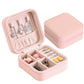 Travel Jewelry Box Organizer Mini Leather Storage Gift Case For Earring Necklace