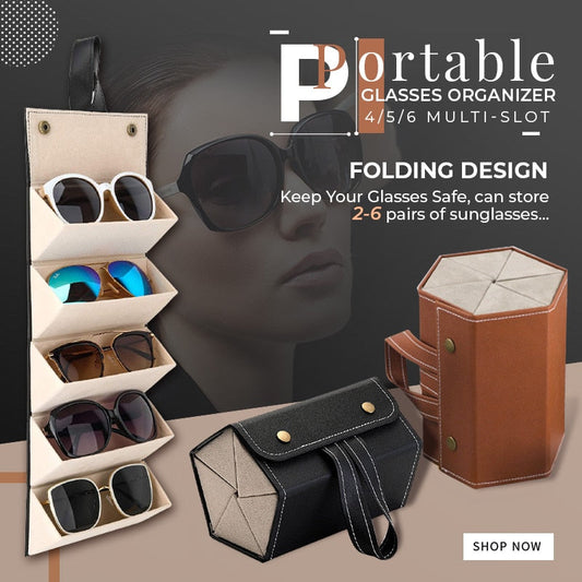 Sunglasses Organizer Box Multi-slot Eyeglasses Storage Folding box