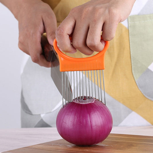 Tomato Onion Vegetables Slicer Cutting Aid Holder