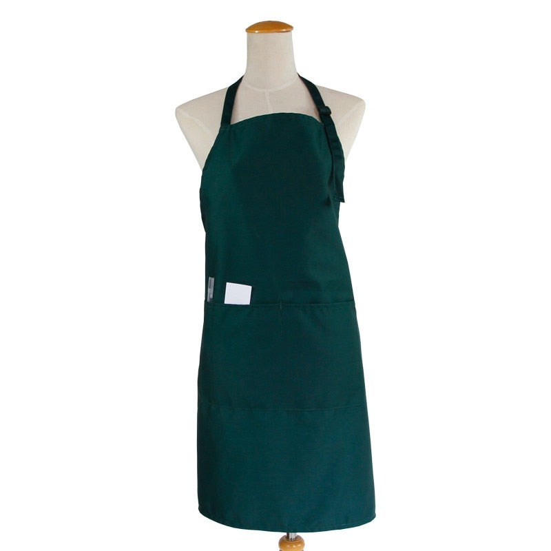 KEFEI New Lady Women White Manufacturer Cleanroom Chef Pattern Cotton Kitchen Apron Custom Pinafore