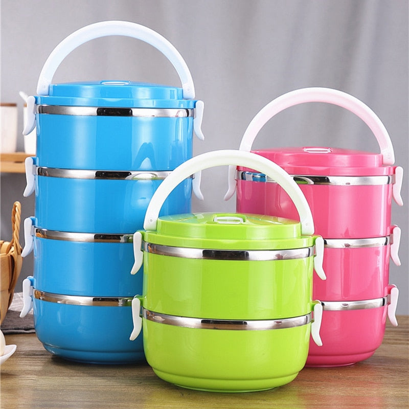 Large Stainless Steel Snack Lunch Box for kids Children's School & office