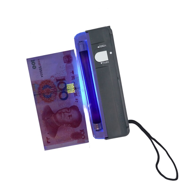 2 in1 Handheld UV Led Light Torch Lamp Counterfeit Currency Money Detector