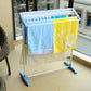 Floor Standing Cloth Towel Rack Trouser Holder Laundry Rail Rack Bath Towel Drying Rod