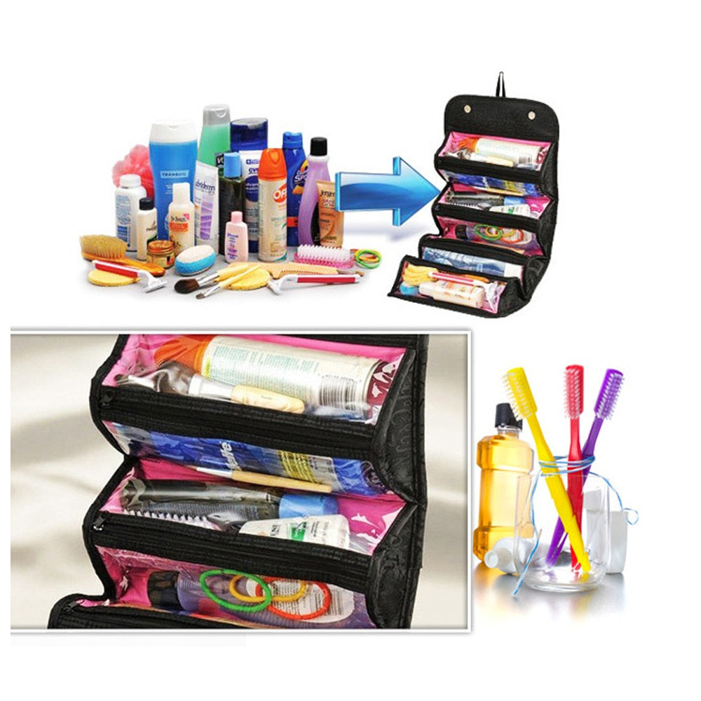 Toiletry Necessaire Women Toilet Travel Beauty Vanity Make Up Makeup Cosmetic Bag