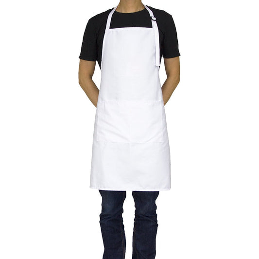 KEFEI New Lady Women White Manufacturer Cleanroom Chef Pattern Cotton Kitchen Apron Custom Pinafore