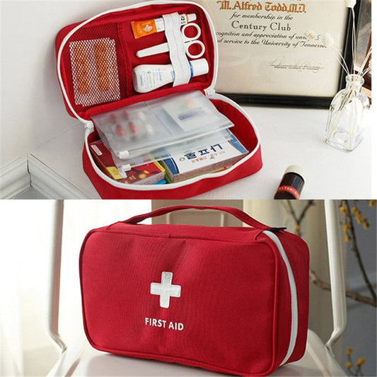 Large Capacity Portable Medicine Storage Bag Outdoor First Aid Kit Organizer