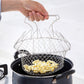 Foldable Steam Rinse Strain Stainless Steel Folding Frying Basket