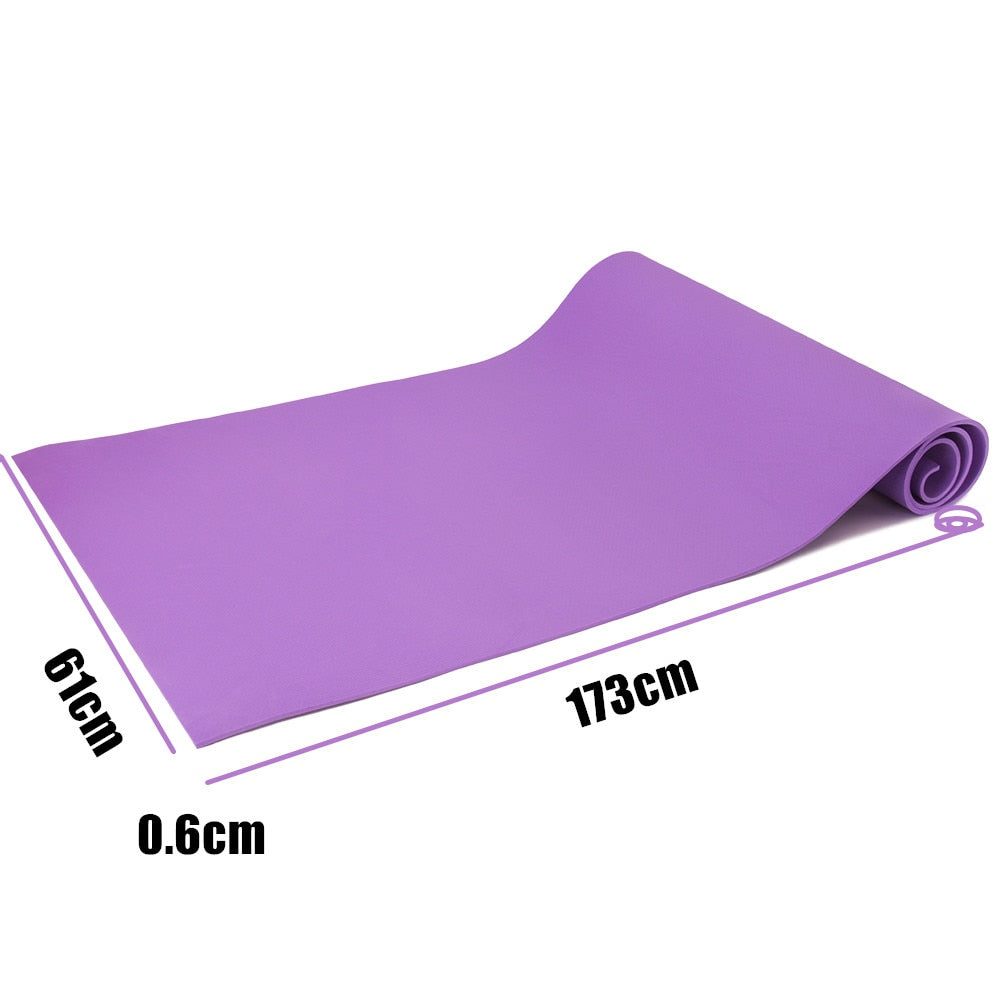 Yoga Mat 6MM Anti-skid Thick Sports Fitness Mat