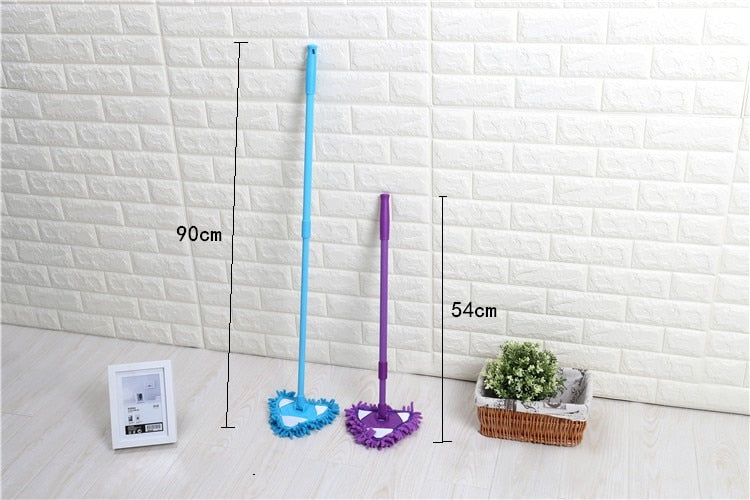 Mini Mop Bathroom floor cleaning tool Flat lazy Mop Wall Household Cleaning Brush Chenille Mop Washing Mop Dust Brush cleaning