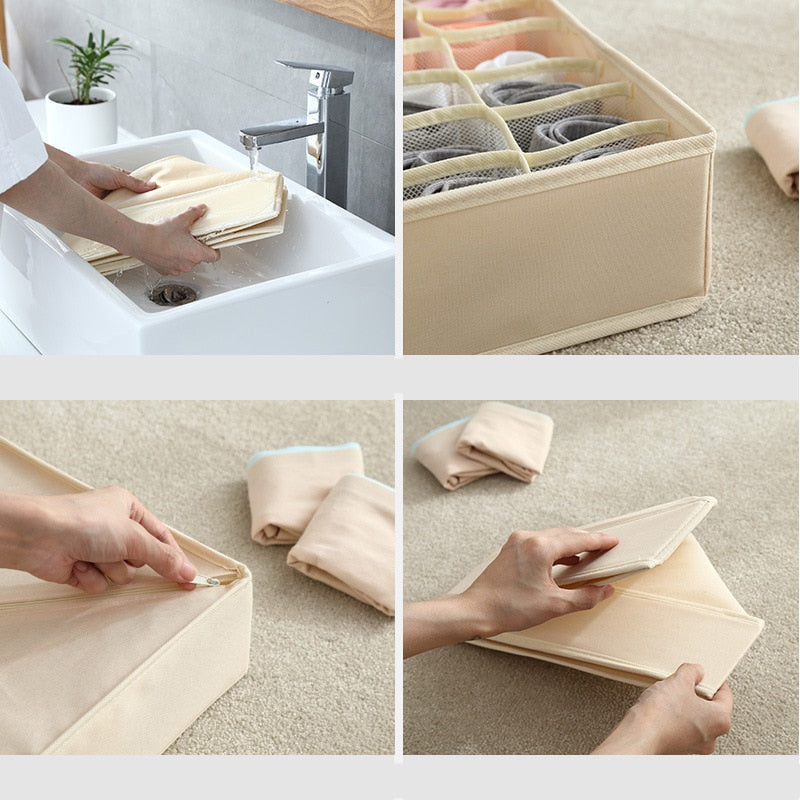 washable underwear storage box foldable