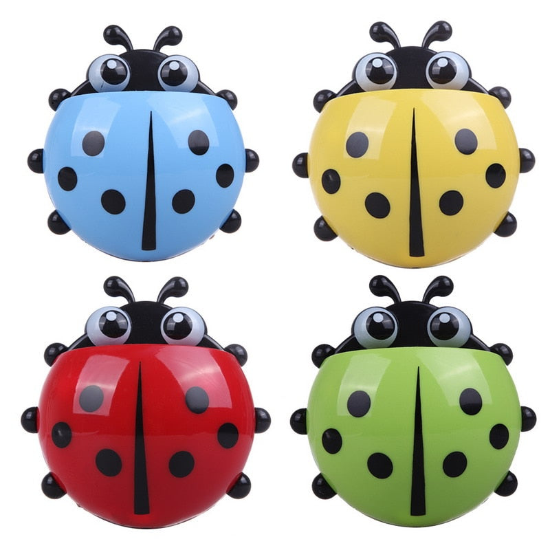 Ladybug Toothpaste Wall Mount Rack