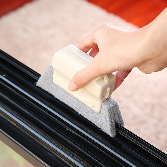 Window Cleaning Brush Window Groove Cleaning Cloth Windows Slot Cleaner Brush for Glass Door Floor Gap Household Cleaning Tool