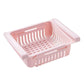 Telescopic Drawer Fridge Storage Box Slide Food Fruits Vegetables Organizer