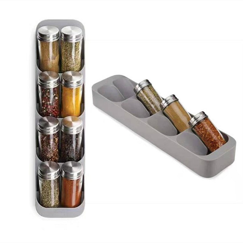 Cutlery Storage Tray Spice Holder Tableware Organizer Spoon Fork Storage Box Plastic Container plateau Knife Block Holder