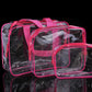 3pcs Travel PVC Cosmetic Bags Women Transparent Clear Zipper Makeup Bags