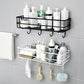 Punch-Free Corner Storage Rack Shower Basket Bathroom Accessories