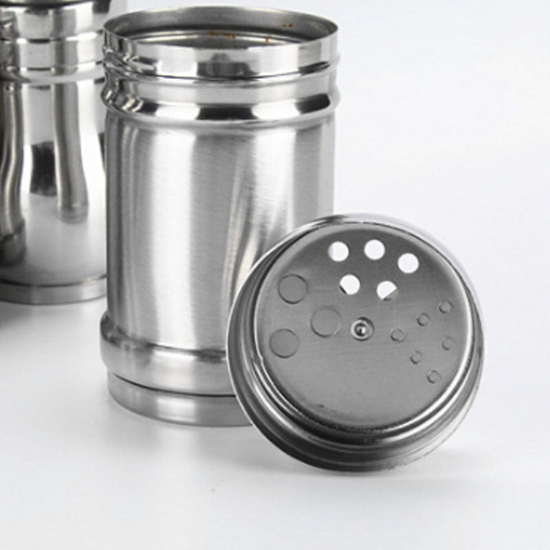 Spice Jar Rotating Cover Salt Sugar Bottle