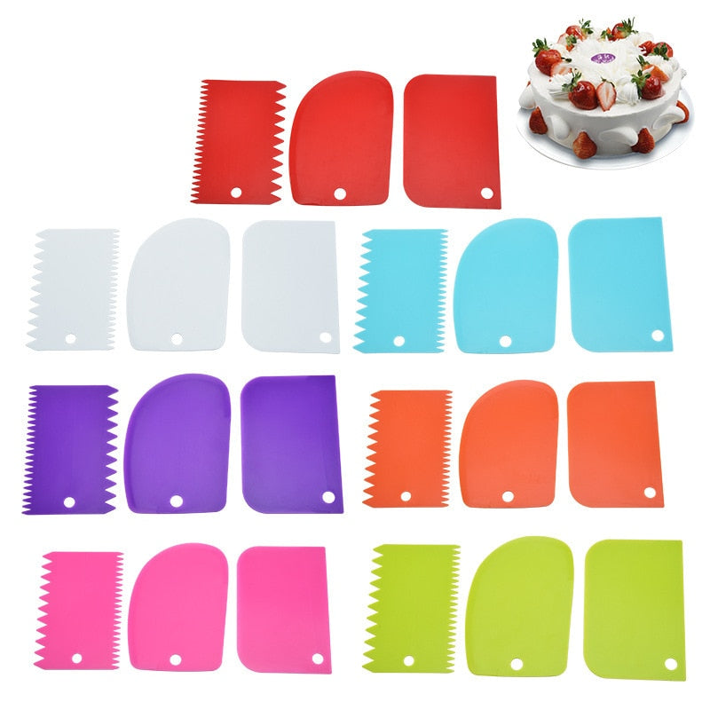 Plastic Cake Pasty Scraper Baking Fondant Tools