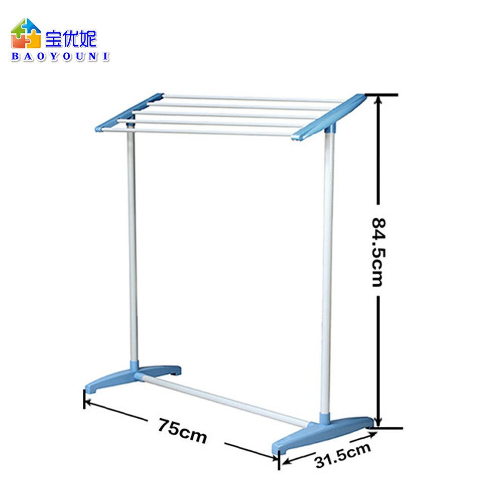 Floor Standing Cloth Towel Rack Trouser Holder Laundry Rail Rack Bath Towel Drying Rod