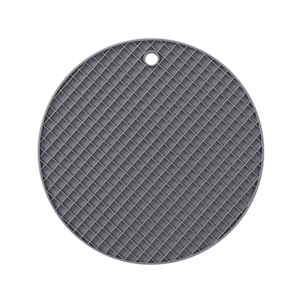 multi-functional mat, round heat-resistant silicone table mat,