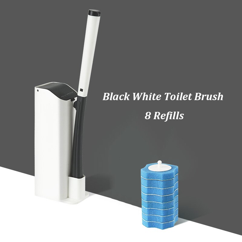 Toilet Cleaning Brush Set Replaceable Brush