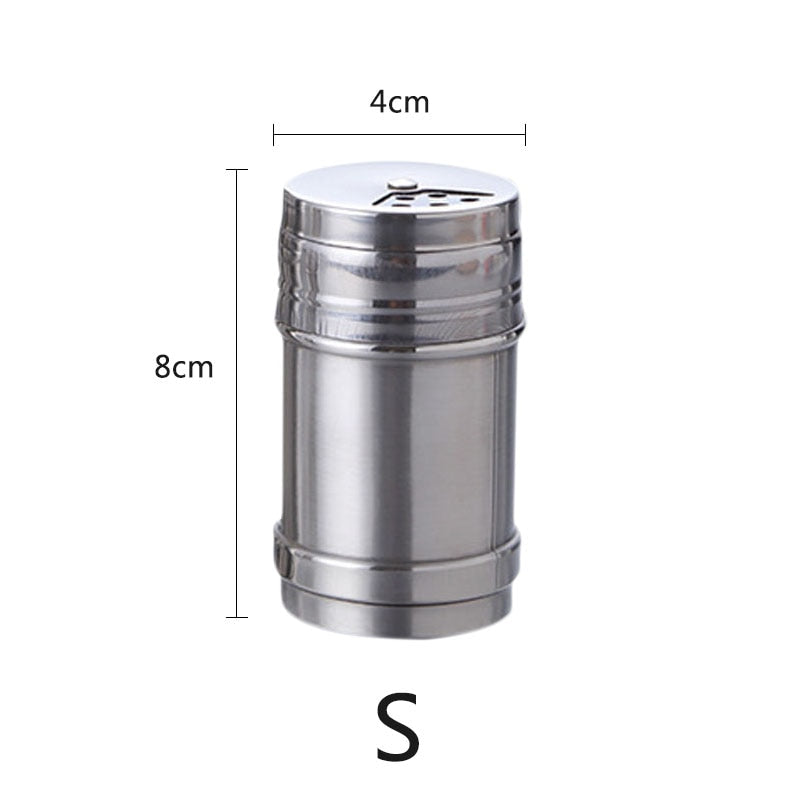 Spice Jar Rotating Cover Salt Sugar Bottle