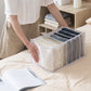 Dormitory closet organizer for socks home separated underwear storage box 7 grids jeans bra organizer foldable drawer organizer