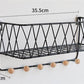 Iron Grid Wall Mounted Storage Basket