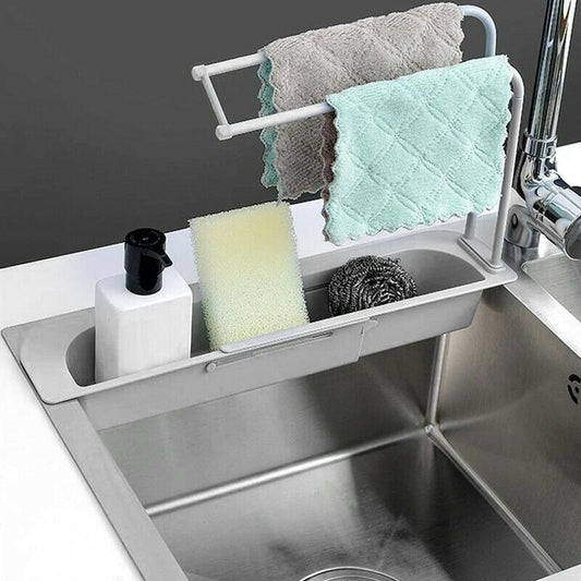 Telescopic Sink Holder Storage Drain Basket