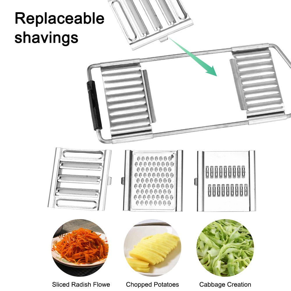 Stainless Steel Vegetable Slicer Grater Cutter