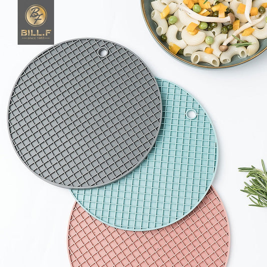 multi-functional mat, round heat-resistant silicone table mat,