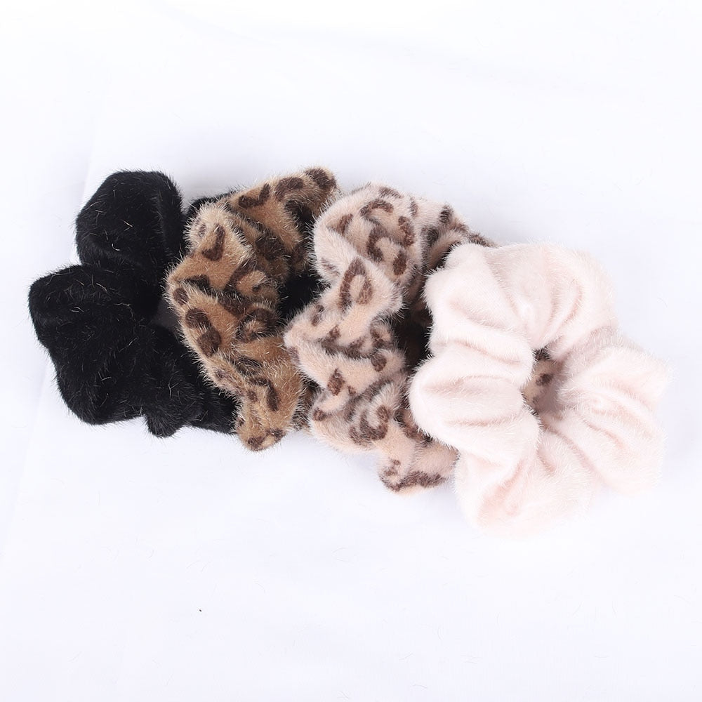 5pcs Satin Silk Scrunchies Women Elastic Rubber Hair Bands