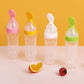Newborn Baby Silicone Rice Cereal Paste Bottle Baby Feeding Spoon