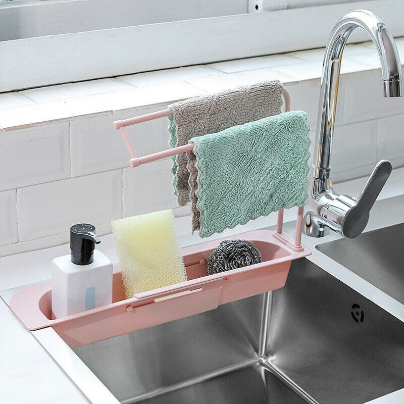 Telescopic Sink Holder Storage Drain Basket