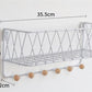 Iron Grid Wall Mounted Storage Basket