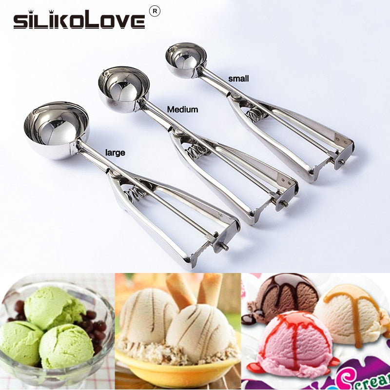 Ice Cream Scoop Stainless Steel Cookie Dough Scooper