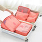 6pcs/set Travel Organizer Storage Bags Portable Luggage Organizer Clothes Tidy Pouch Suitcase Packing Cube Case