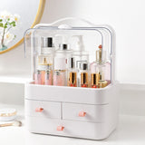 Transparent Portable Cosmetic Box Large Desktop Organizer