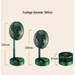 Rechargeable telescopic summer fan