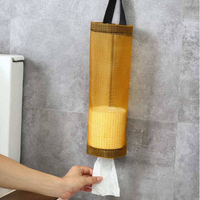 Home Grocery Bag Holder Wall Mount Plastic Bag Holder