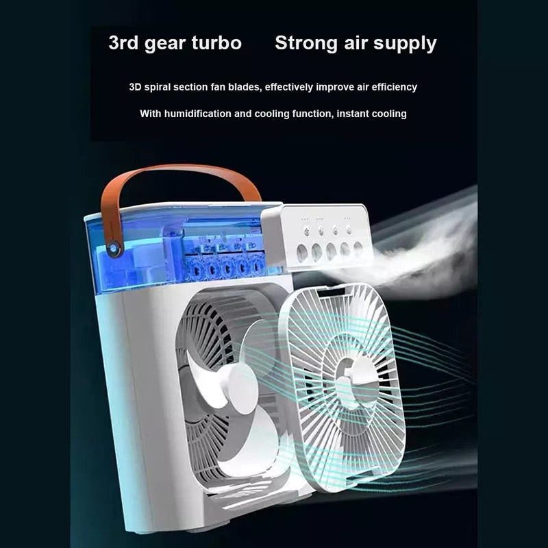 Portable Water Mist Fun Humidification Fan