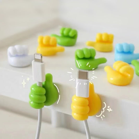 10pcs Multifunctional Cable Organizer Clip Holder Thumb