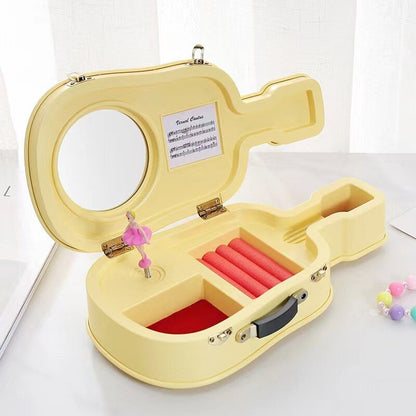 Guitar violin children's jewelry music box