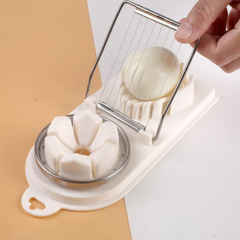 Multifunctional Egg Cutter Stainless Steel Egg Slicer